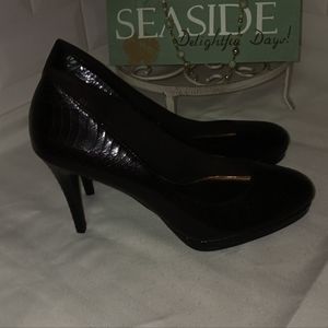 Christian Siriano Alligator Brown Platform Heels Size 11
